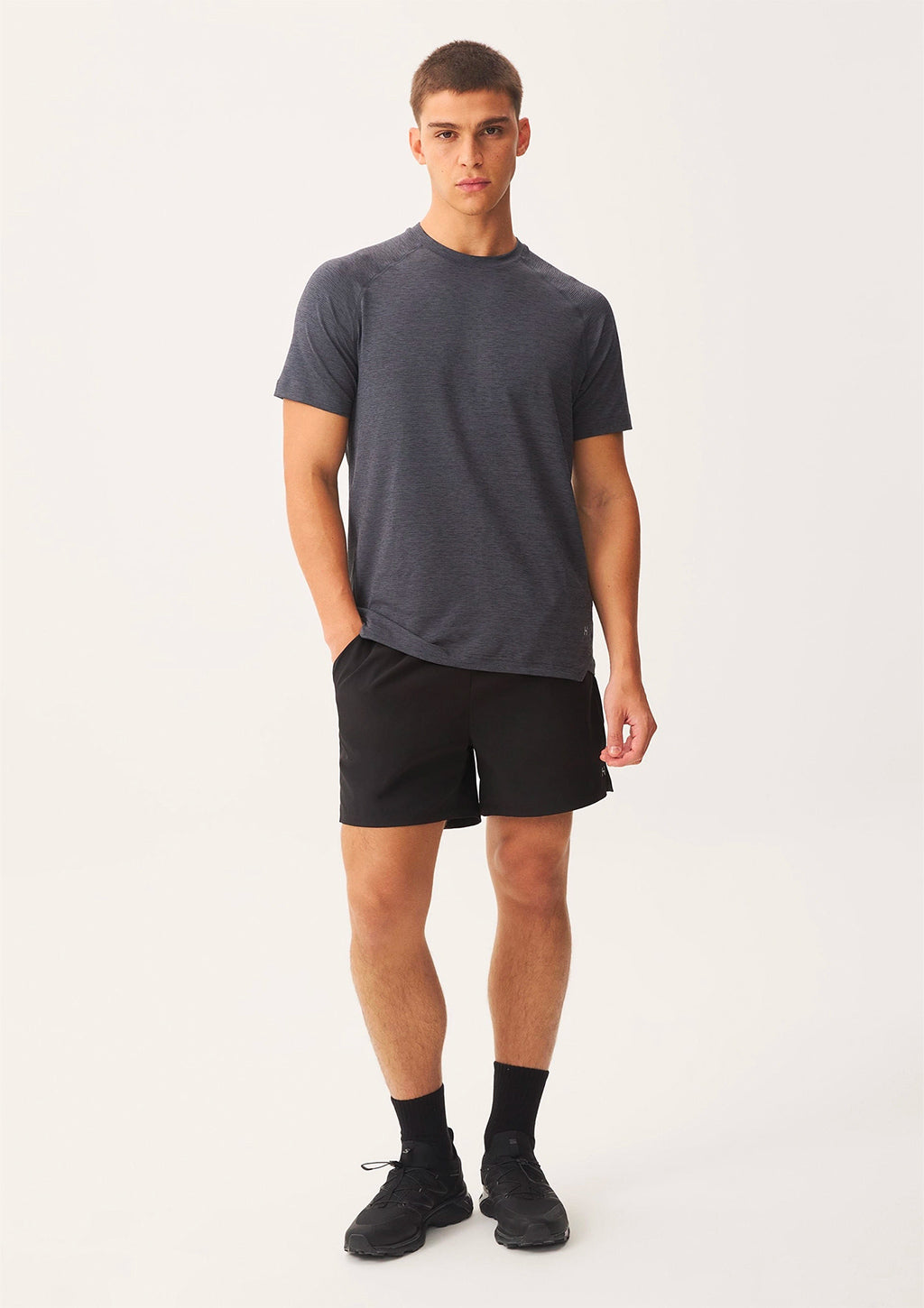 Camiseta Esportiva Masculina Moove Secagem Rápida Hering - Cinza