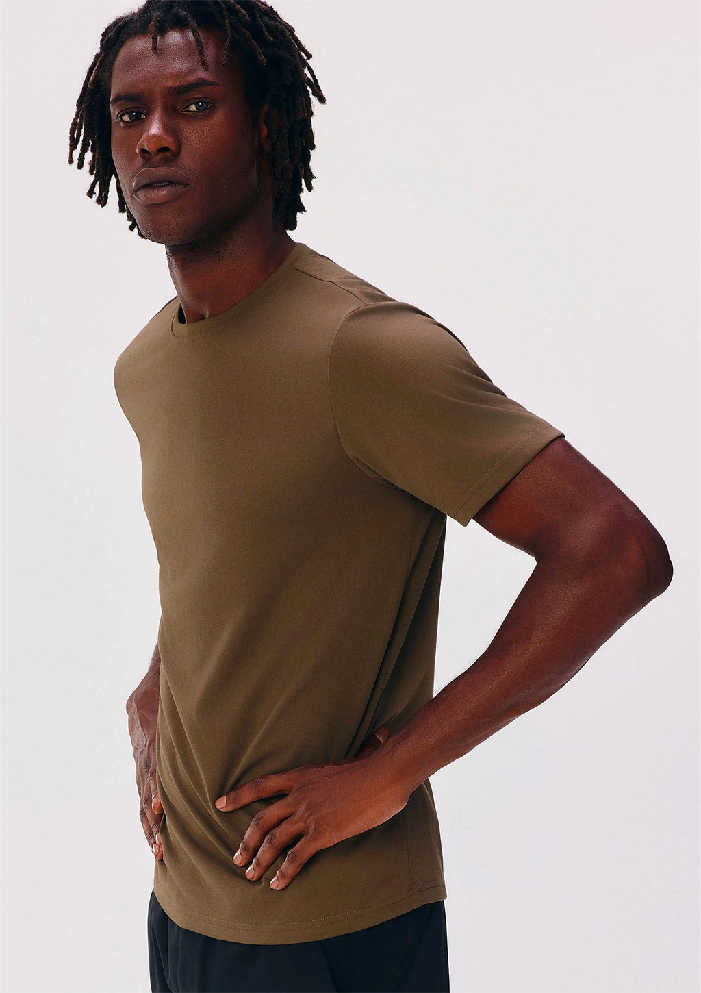 Camiseta Esportiva Básica Masculina Ultra Hering - Marrom
