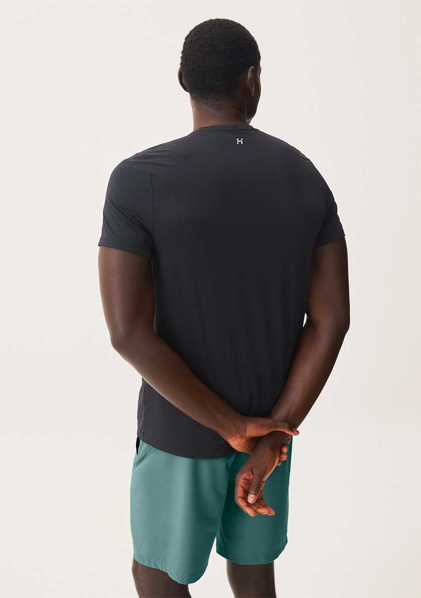 Camiseta Esportiva Manga Curta Fresh Secagem Rápida Masculina Hering - Preta