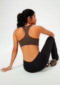 Top Esportivo Hero Hering Com Fio Lycra Feminino - Marrom