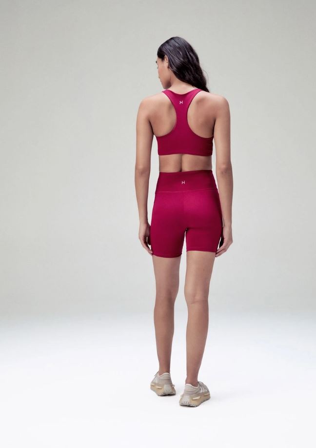 Top de Ginástica Costas Nadador Hering Sports Feminino Com Fio Lycra - Rosa