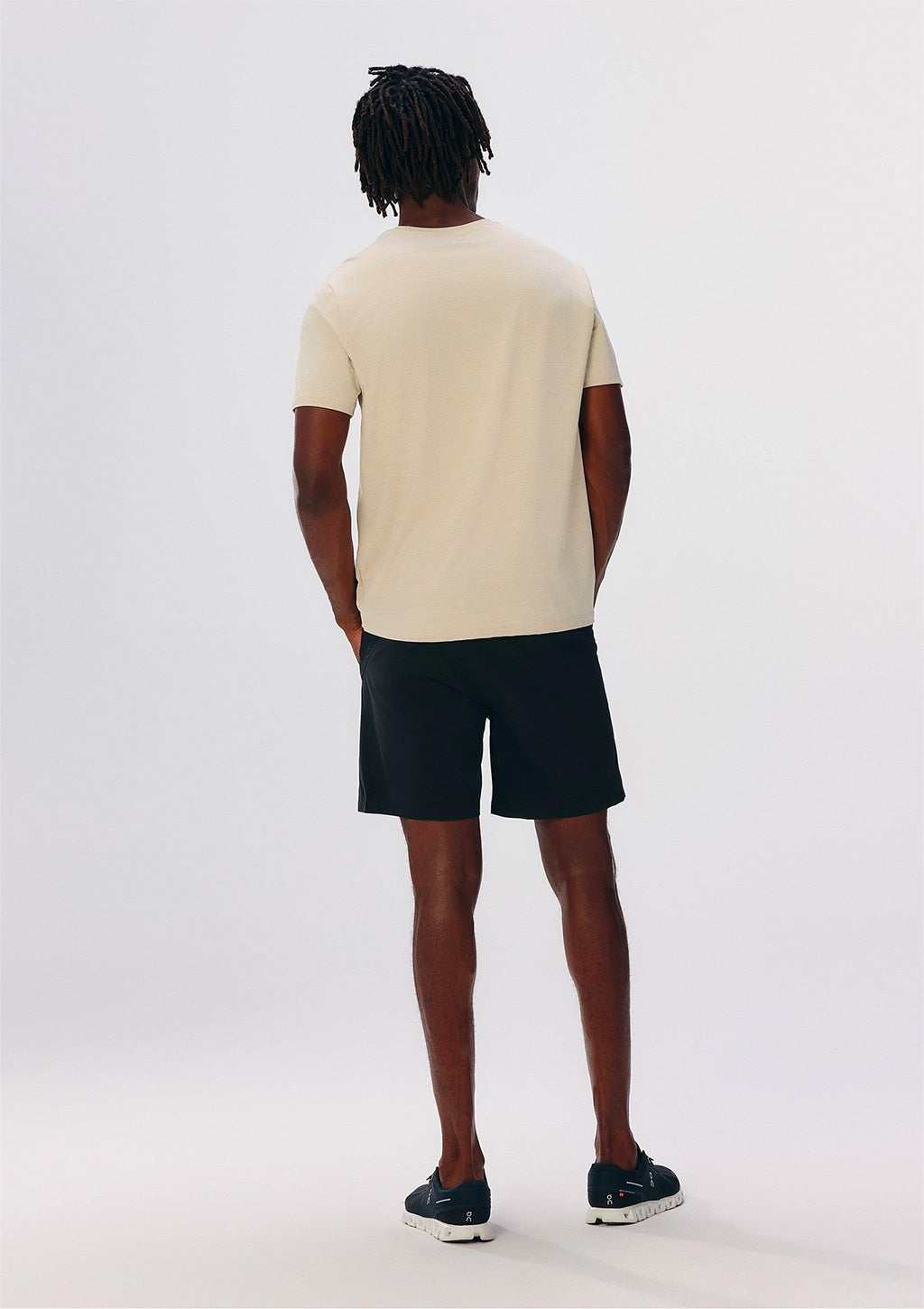 Camiseta Esportiva Masculina Rajada Easy Care Hering - Natural