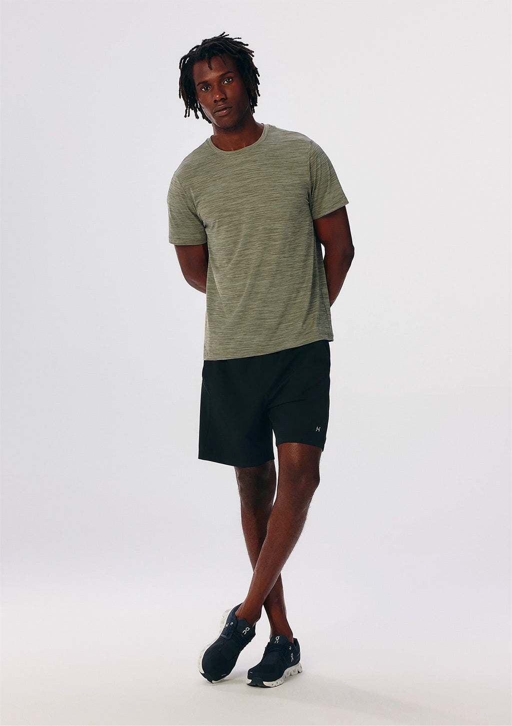 Camiseta Esportiva Masculina Rajada Easy Care Hering - Verde
