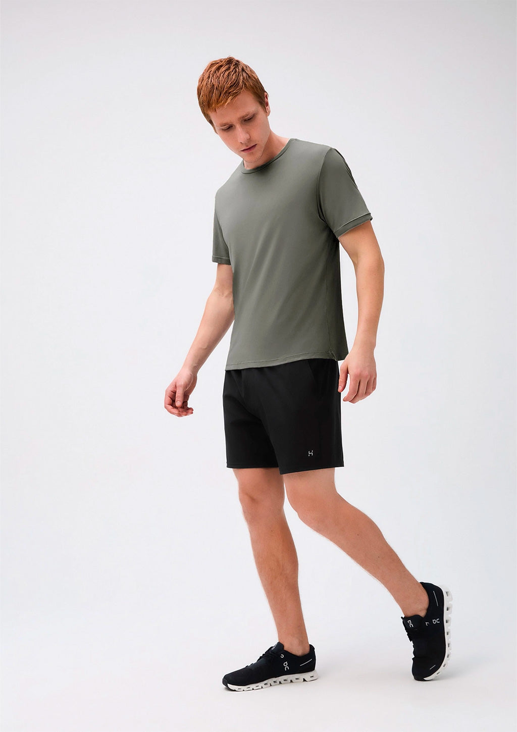 Camiseta Esportiva Masculina Pace Easy Care Hering - Cinza