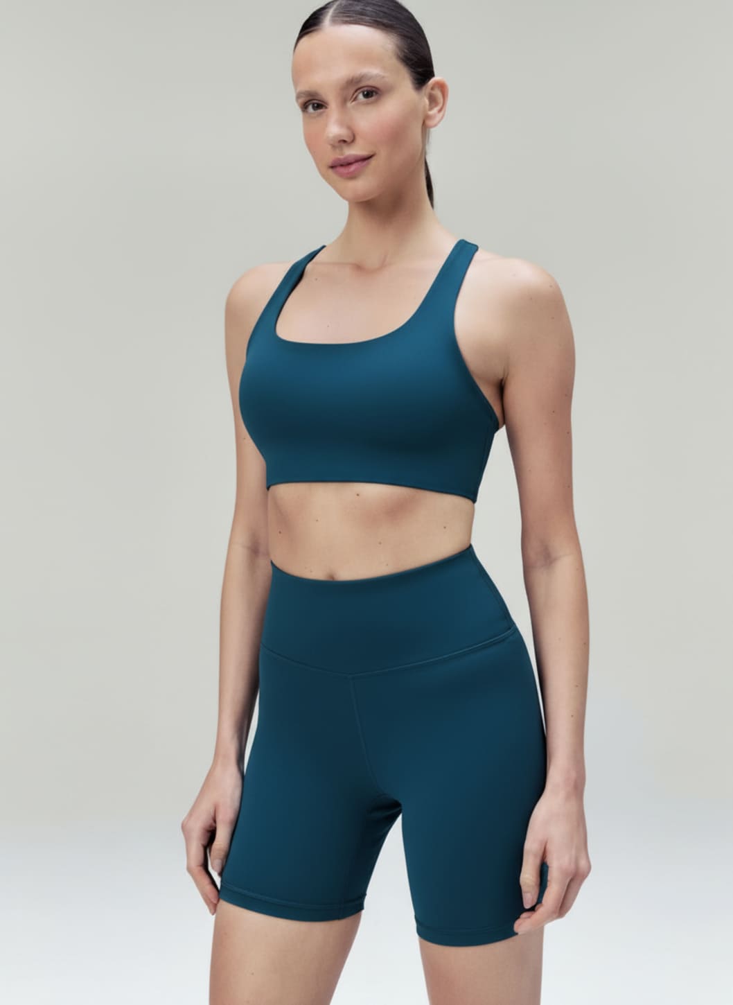 Bermuda Ciclista Hering Feminina - Azul