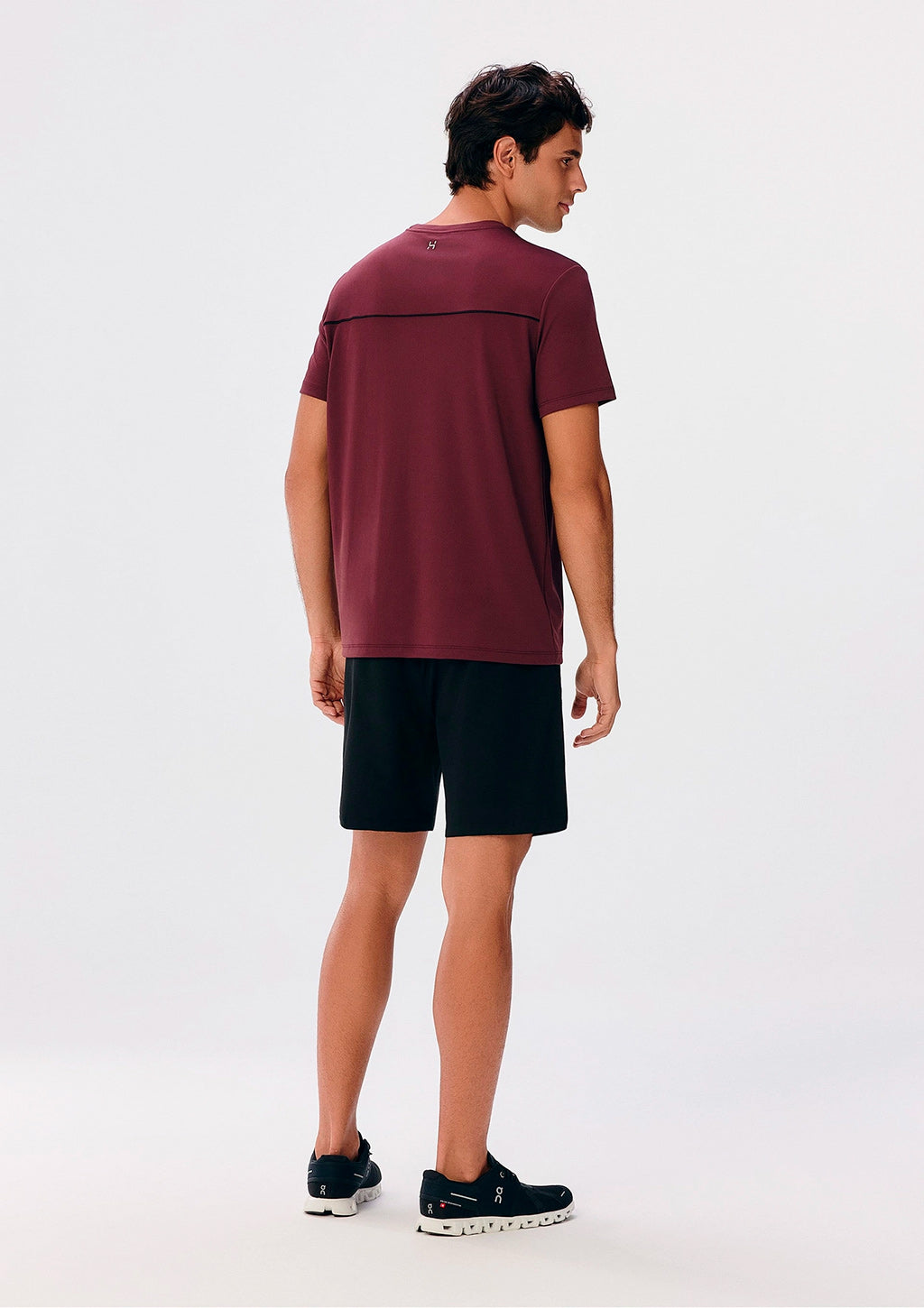 Camiseta Esportiva Hering Manga Curta Proteção UV Masculina - Vinho