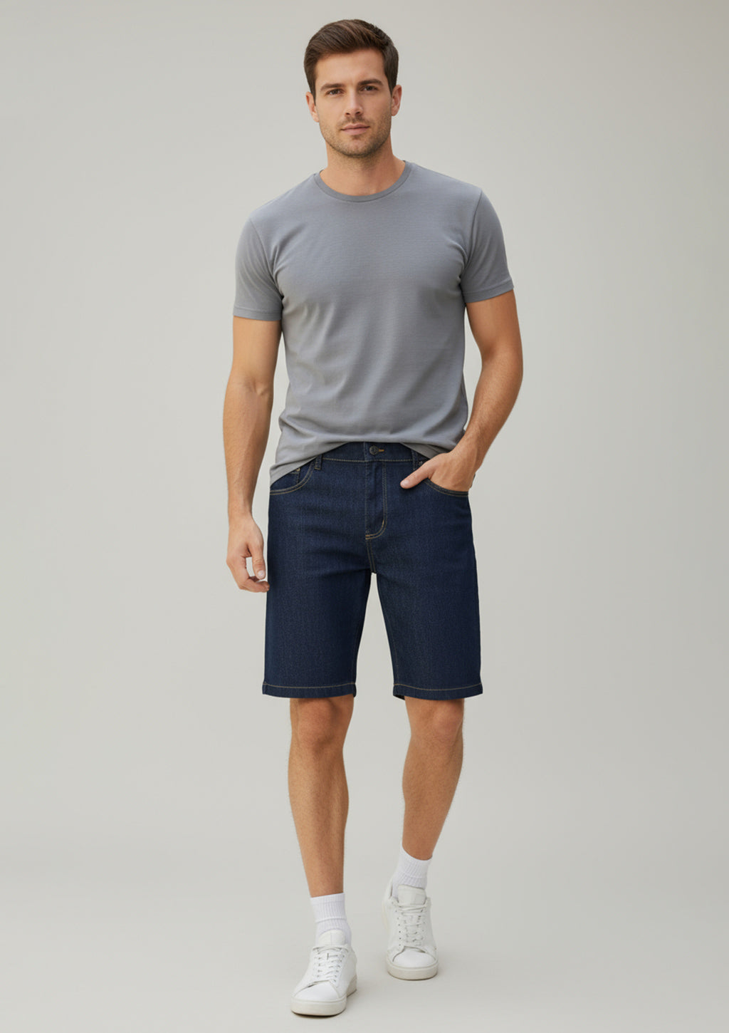 Bermuda Jeans Básica Masculina Kadori