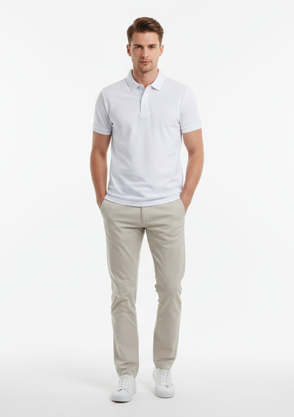 Camisa Polo Manga Curta Vokel Básica Masculina
