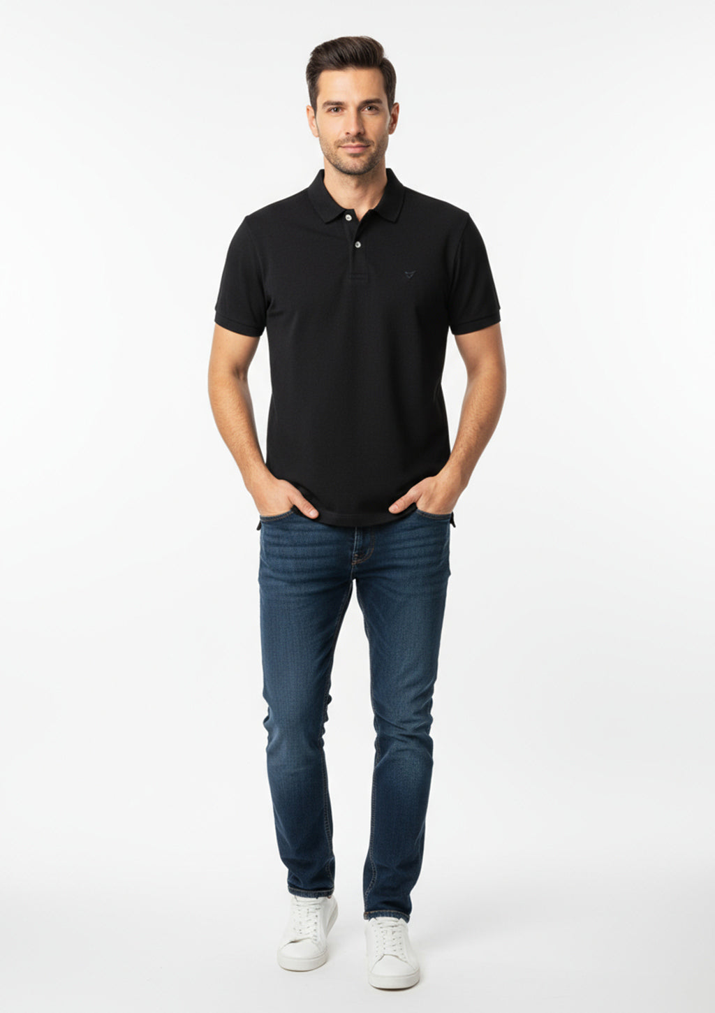 Camisa Polo Manga Curta Vokel Básica Masculina