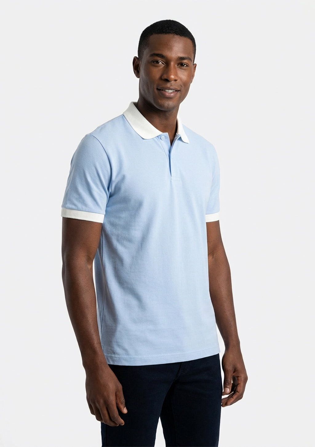 Camisa Polo Manga Curta Vokel Bicolor Masculina