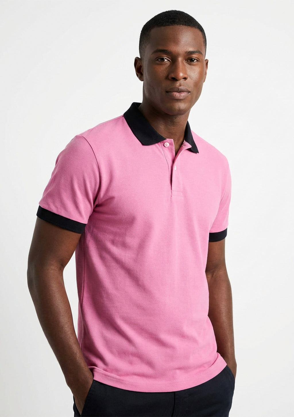 Camisa Polo Manga Curta Vokel Bicolor Masculina