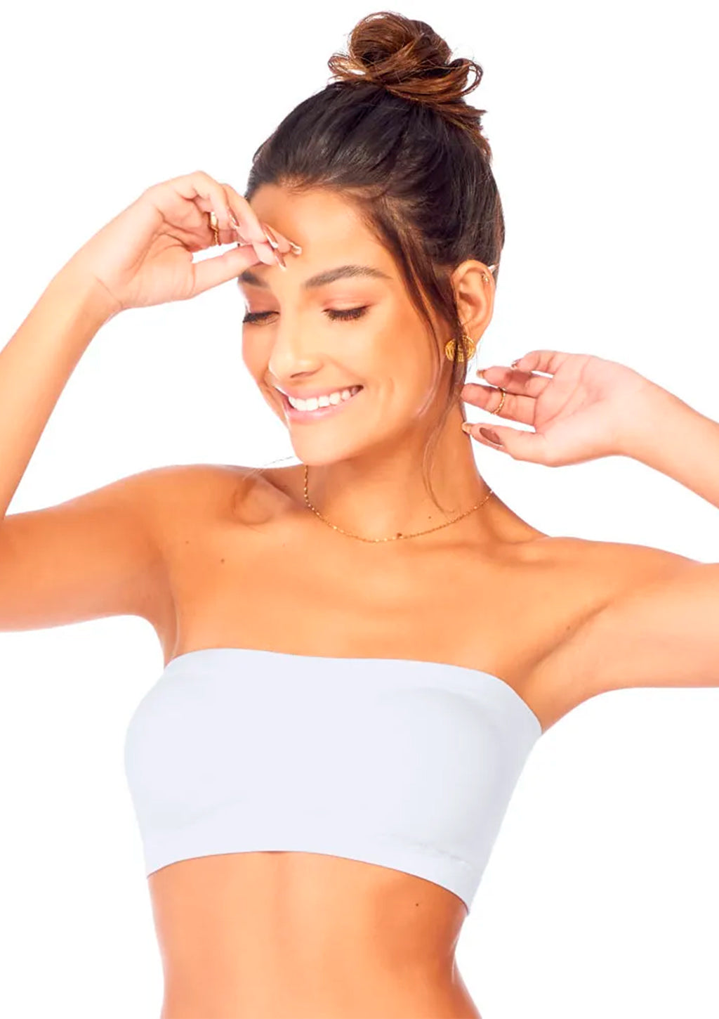 Top Faixa Zee Rucci Com Bojo Removível Sem Costura Feminino