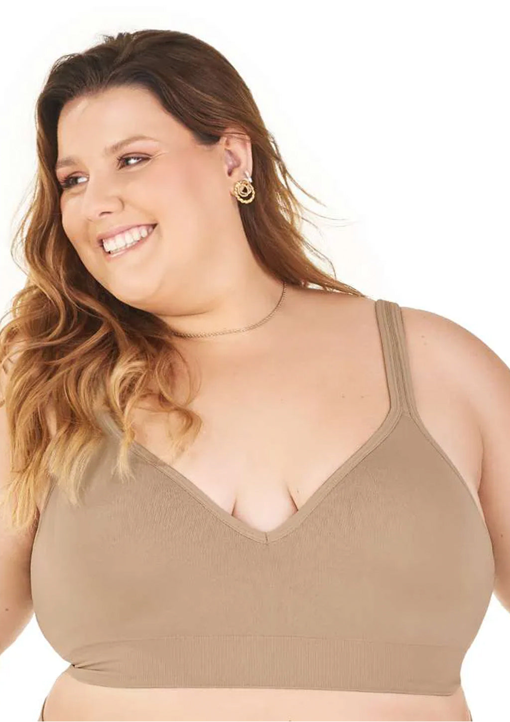 Sutiã Comfort Plus Duplo Zee Rucci Alças Largas Reguláveis Com Bojo Sem Costura Feminino