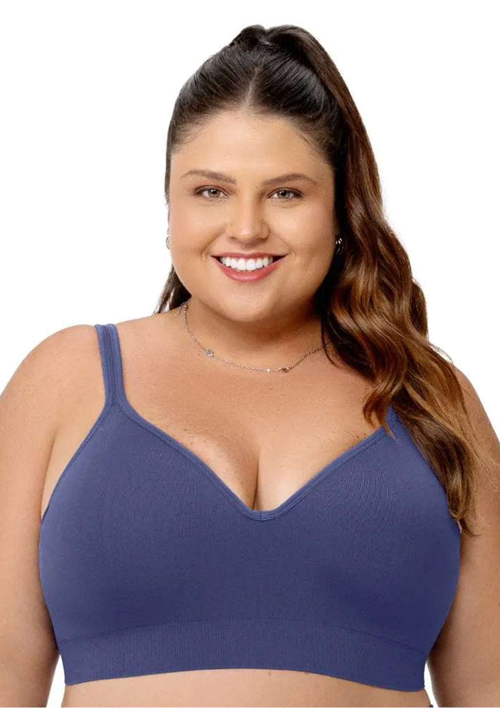 Sutiã Comfort Plus Duplo Zee Rucci Alças Largas Reguláveis Com Bojo Sem Costura Feminino