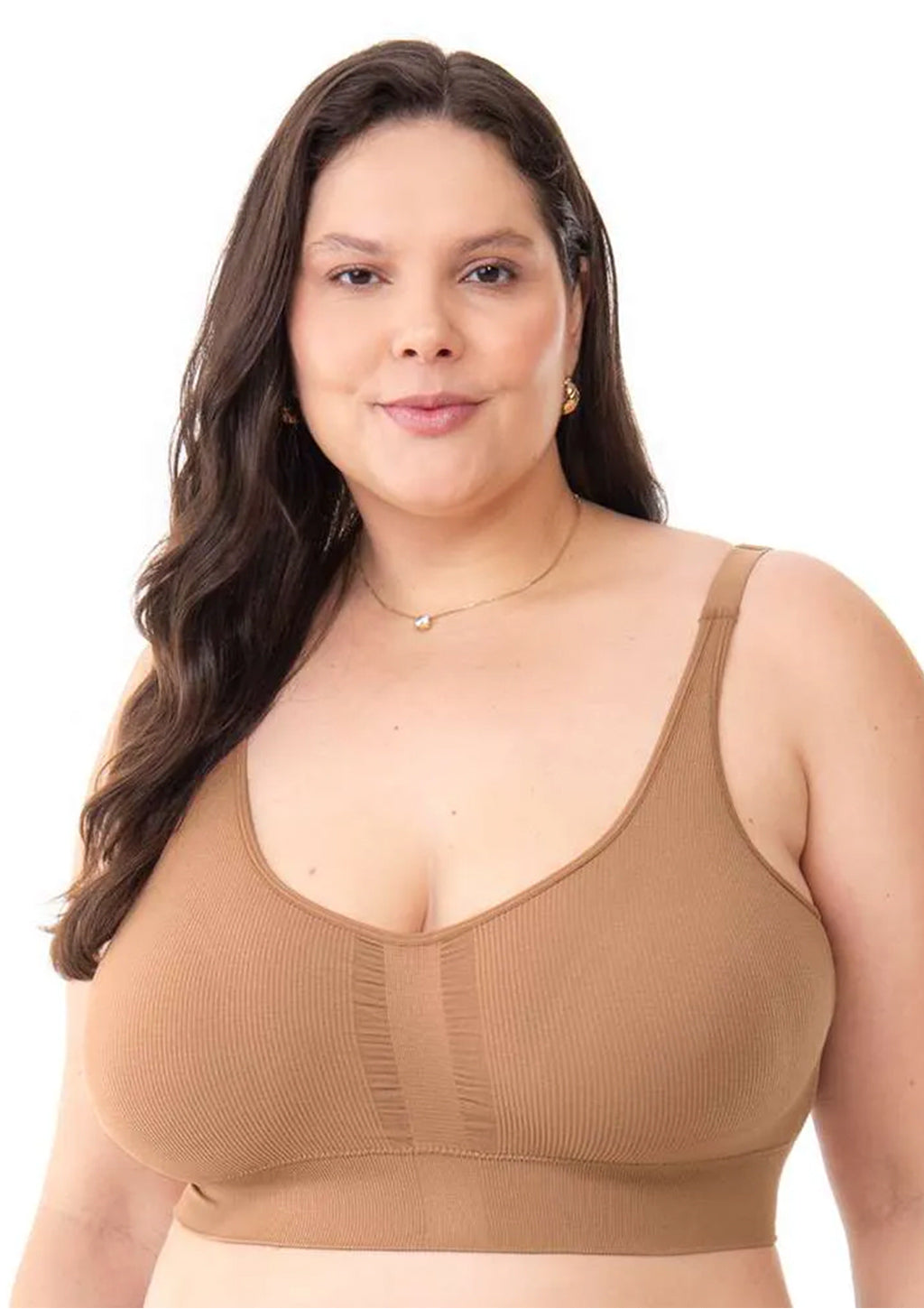 Sutiã Comfort Plus Anatômico Zee Rucci Alças Reguláveis Com Bojo Removível Sem Costura Feminino