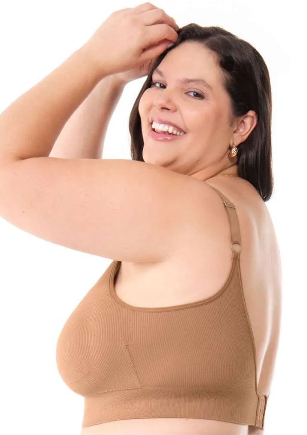Sutiã Comfort Plus Anatômico Zee Rucci Alças Reguláveis Com Bojo Removível Sem Costura Feminino
