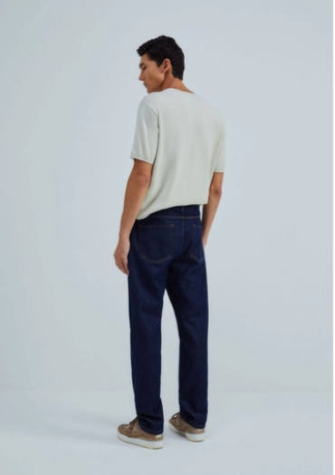 Calça Jeans Hering Básica Reta Masculina - Azul