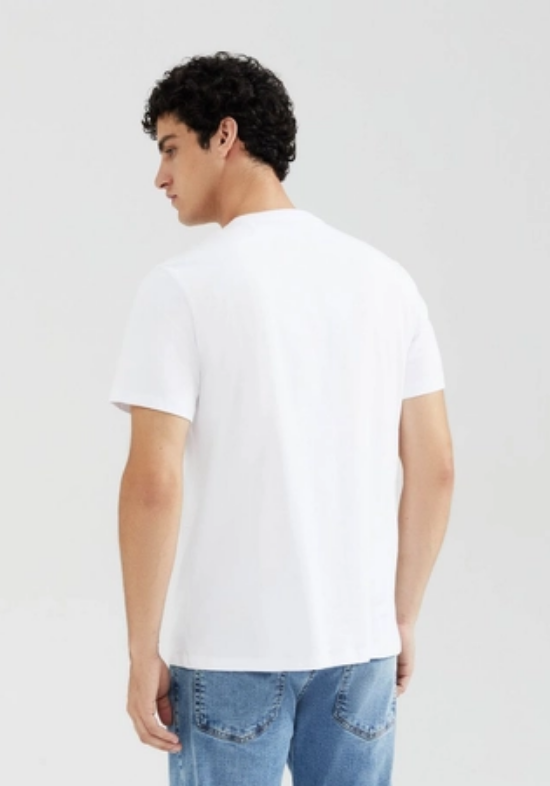 Camiseta Básica Hering Comfort Super Cotton Masculina - Branco