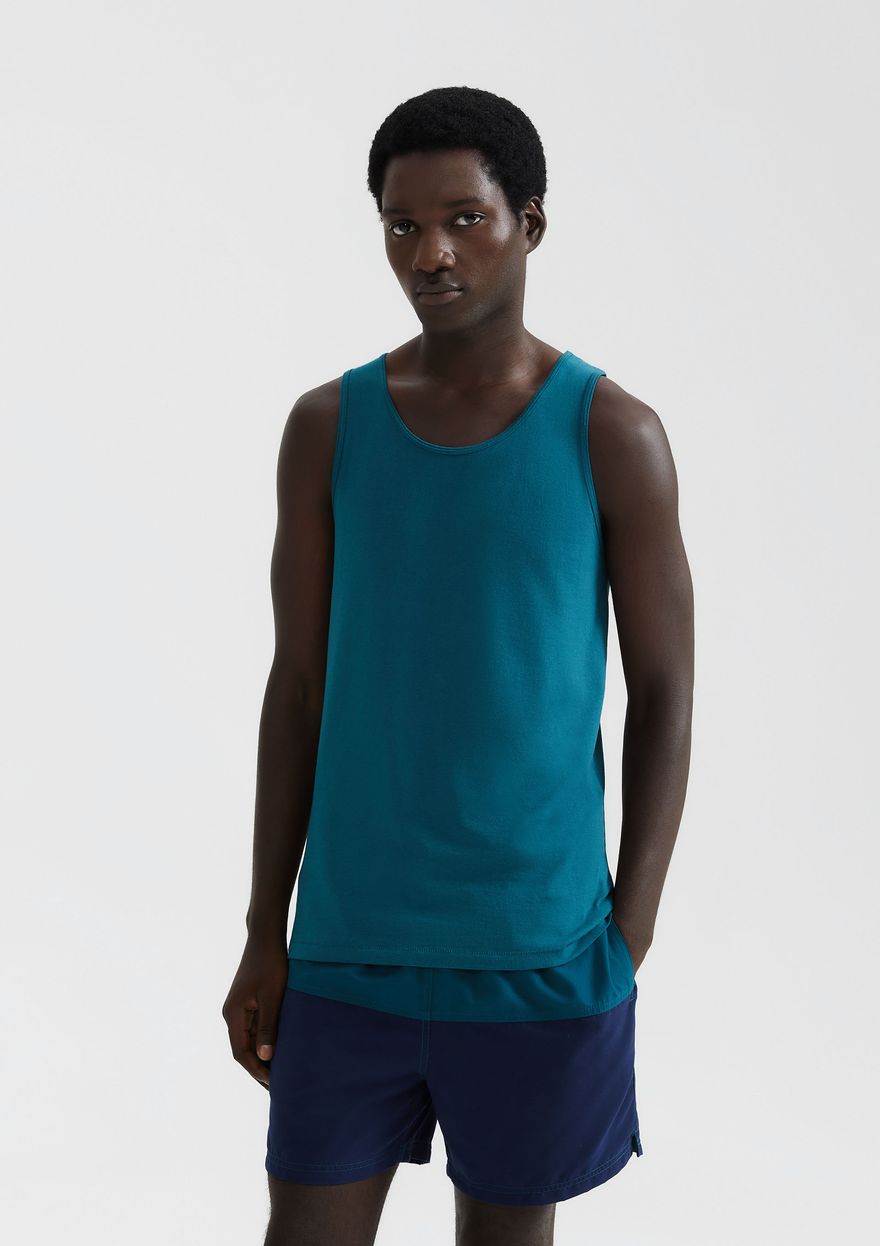 Regata Básica Hering Slim Masculina - Verde