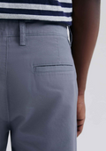 Bermuda Básica Hering Chino Reta Em Sarja Masculina - Cinza