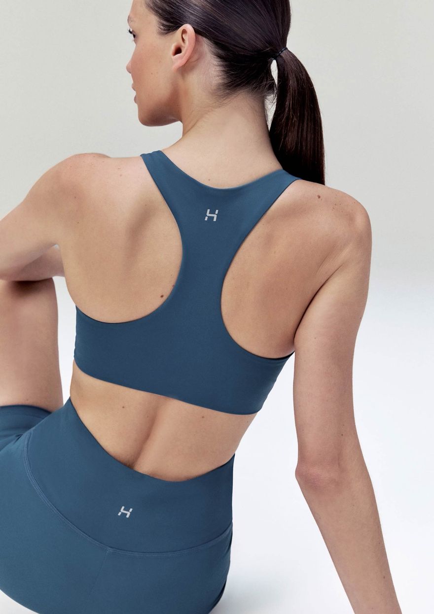 Top Esportivo Hering Feminino - Azul