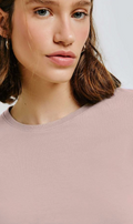 Blusa Cropped Hering Feminina - Rosa