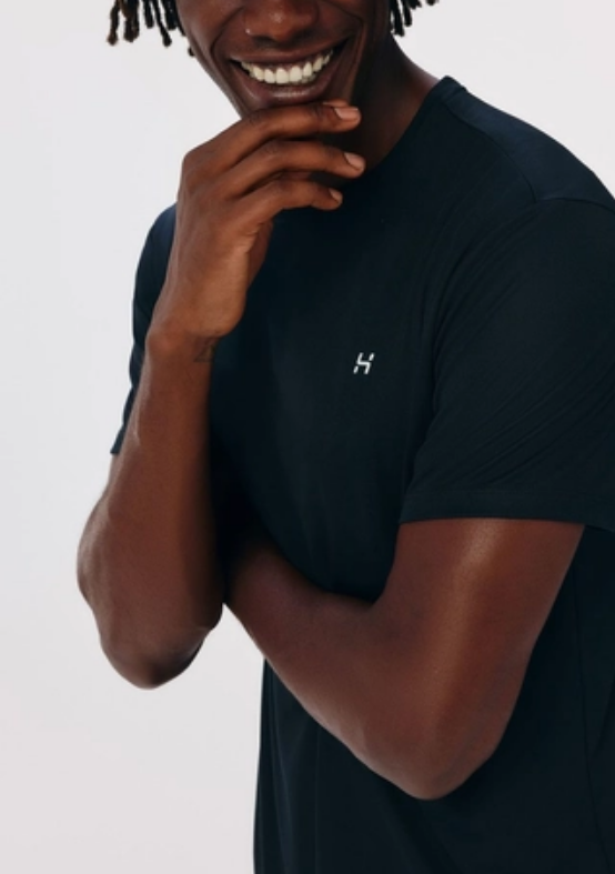 Camiseta Esportiva Hering Masculina - Preta