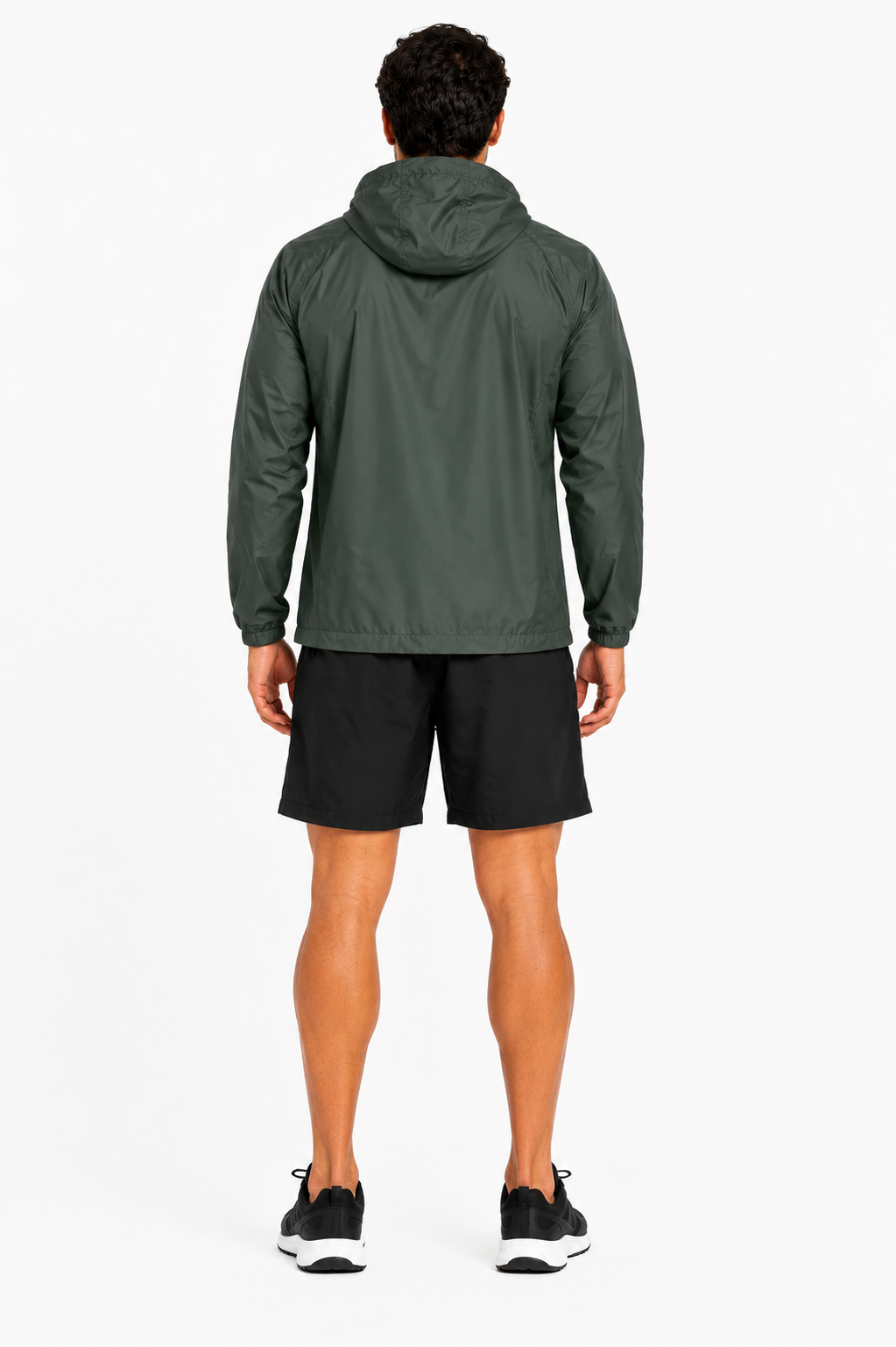 Jaqueta Nylon Leve com Capuz Yacht Masculina - Militar