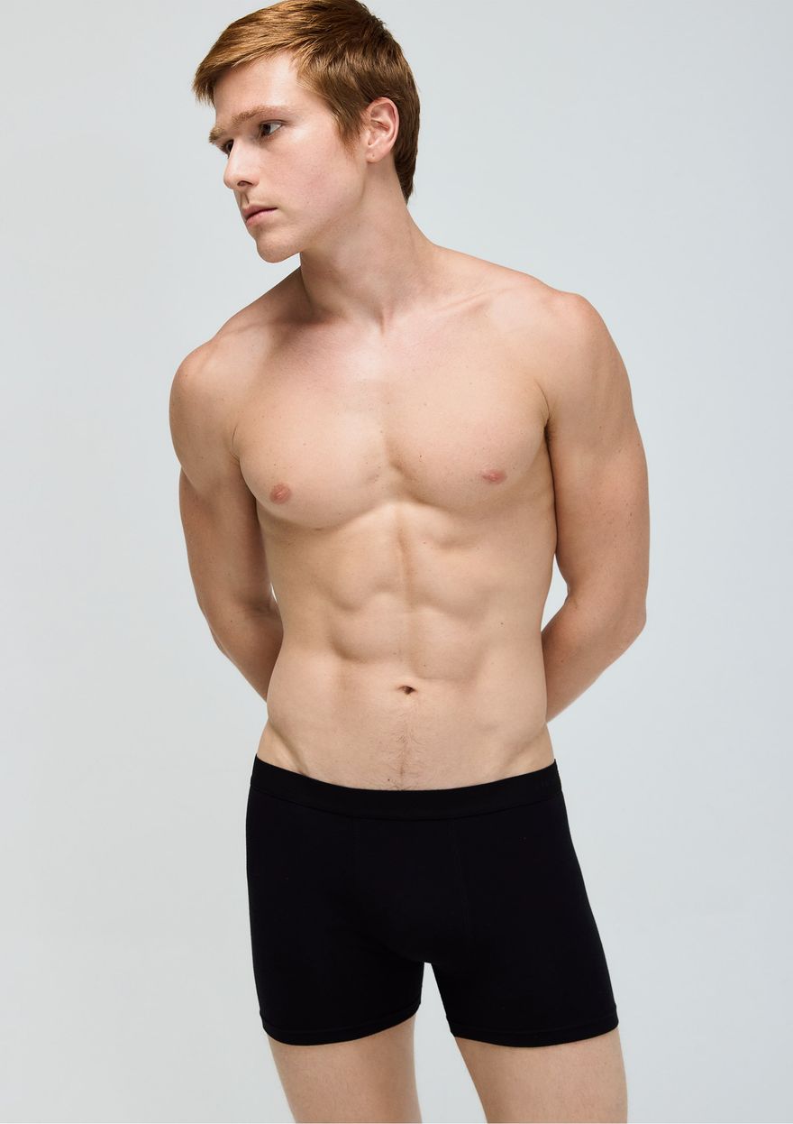 Cueca Hering Boxer Com Elástico Masculina - Preta