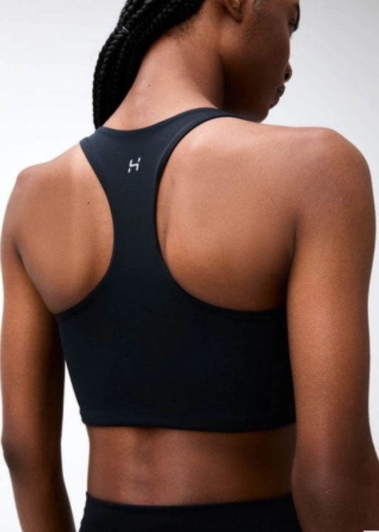 Top Hering Sports HERO Com Fio Lycra Feminino - Preto