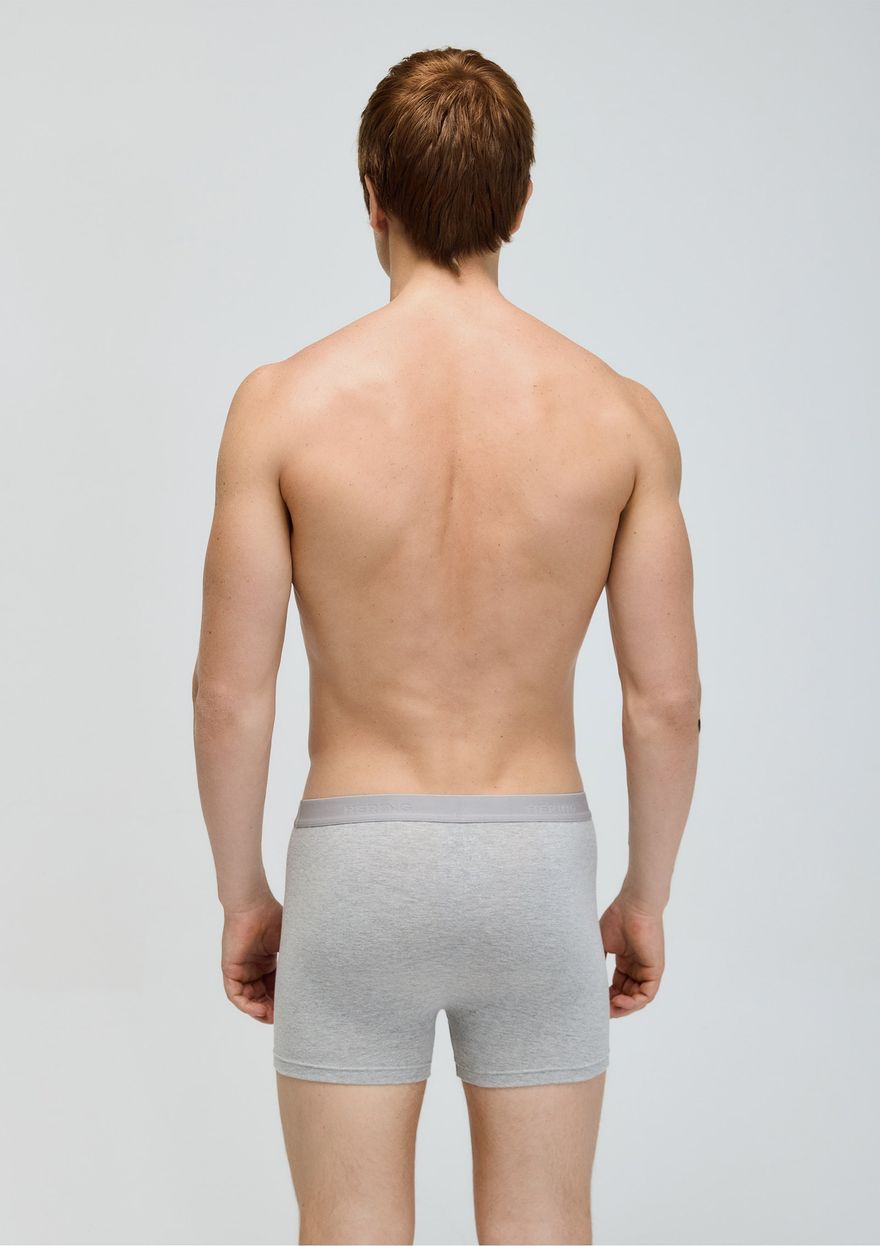 Cueca Hering Boxer Com Elástico Masculina - Cinza