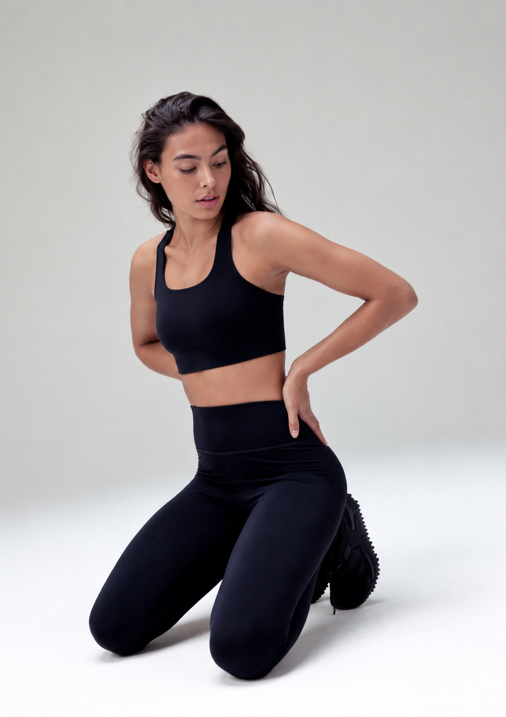Calça Hering Legging Esportiva com Fio Lycra® Feminina - Preto