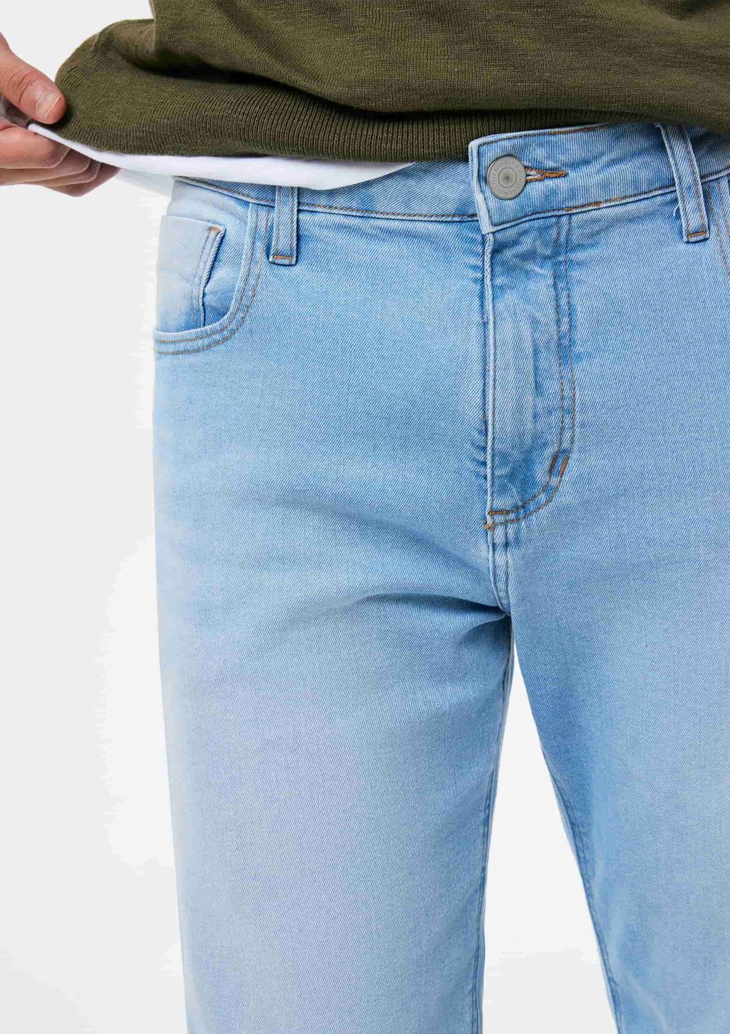 Calça Jeans Lavagem Clara Masculino Hering