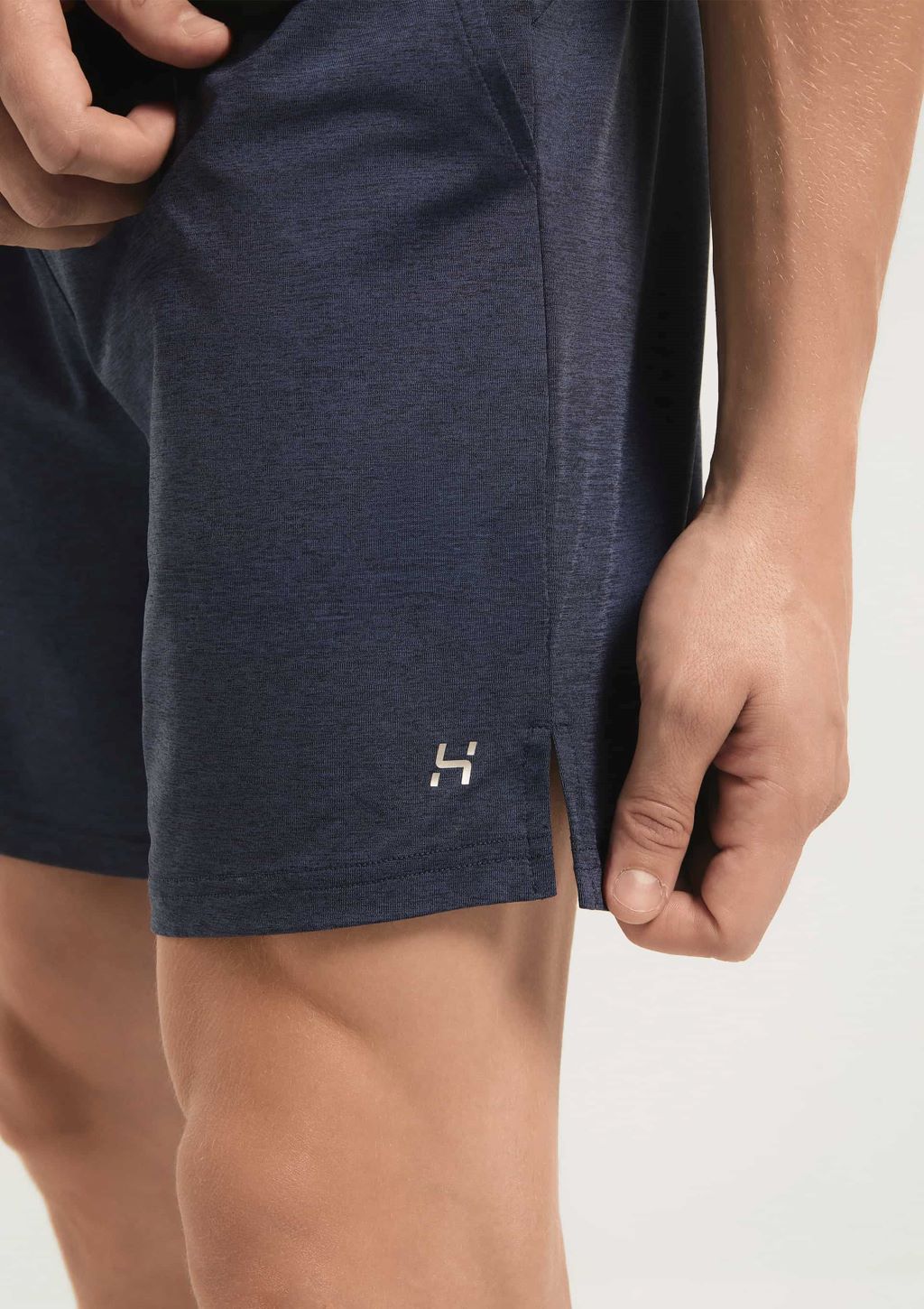 Bermuda Malha Mesclada Esportiva Masculino Hering - Azul
