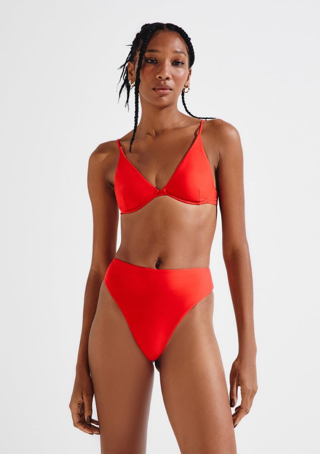 Calcinha Praia Cintura Alta Feminino Hering - Vermelho