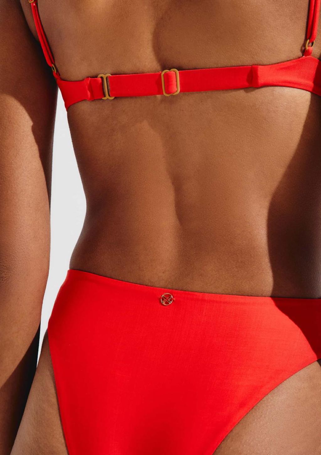 Calcinha Praia Cintura Alta Feminino Hering - Vermelho