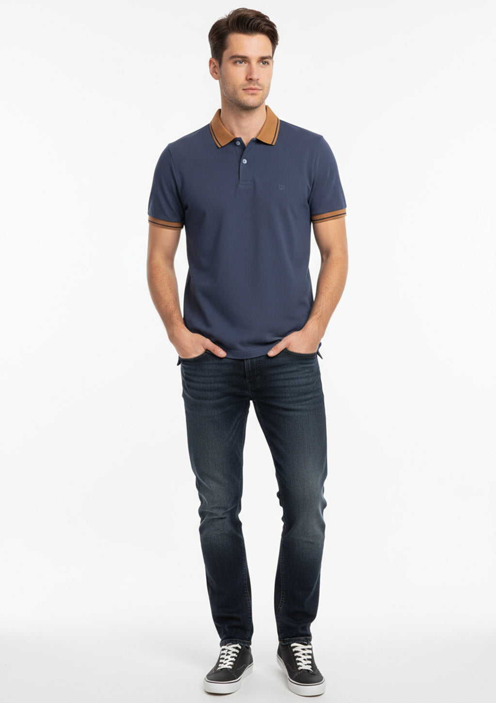 Camisa Polo Fred E Filó Listrada Masculina