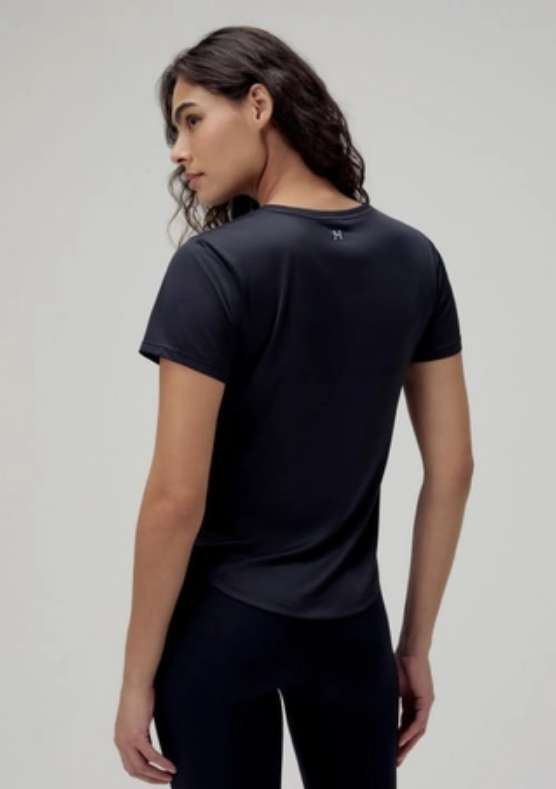 Camiseta Esportiva Hering Texturizada Feminina - Preta