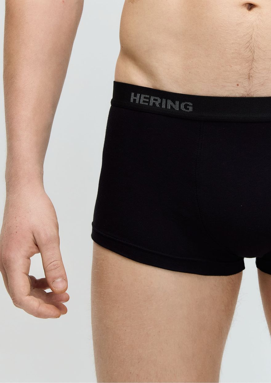 Kit Cueca Hering Boxer Em Malha Com Elástico Masculina PACK2 - Preta