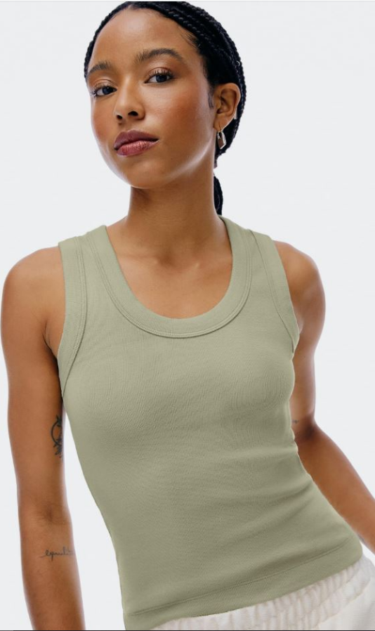 Blusa Regata Hering Básica Feminina - Verde