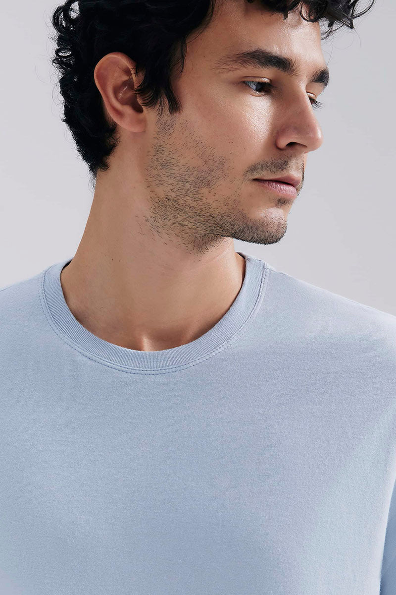 Camiseta Básica Hering World Masculina - Azul
