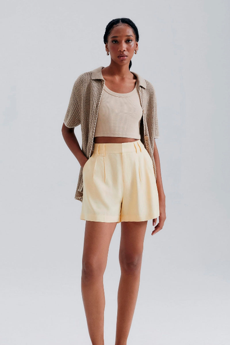 Blusa Cropped Regata Hering Feminina - Bege