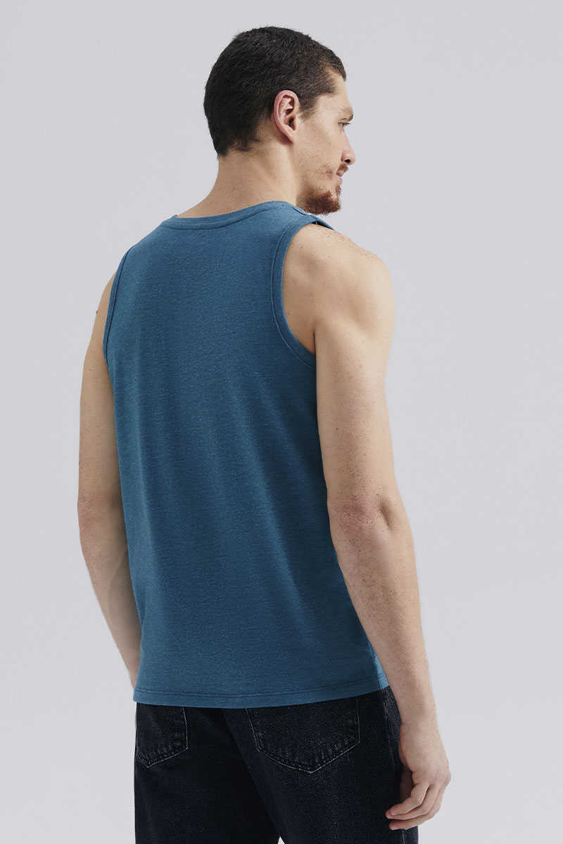 Camiseta Regata Hering Básica World Malha Flamê Masculina  - Verde