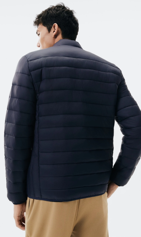 Jaqueta Hering Básica Masculina Puffer Regular Matelassê - Azul