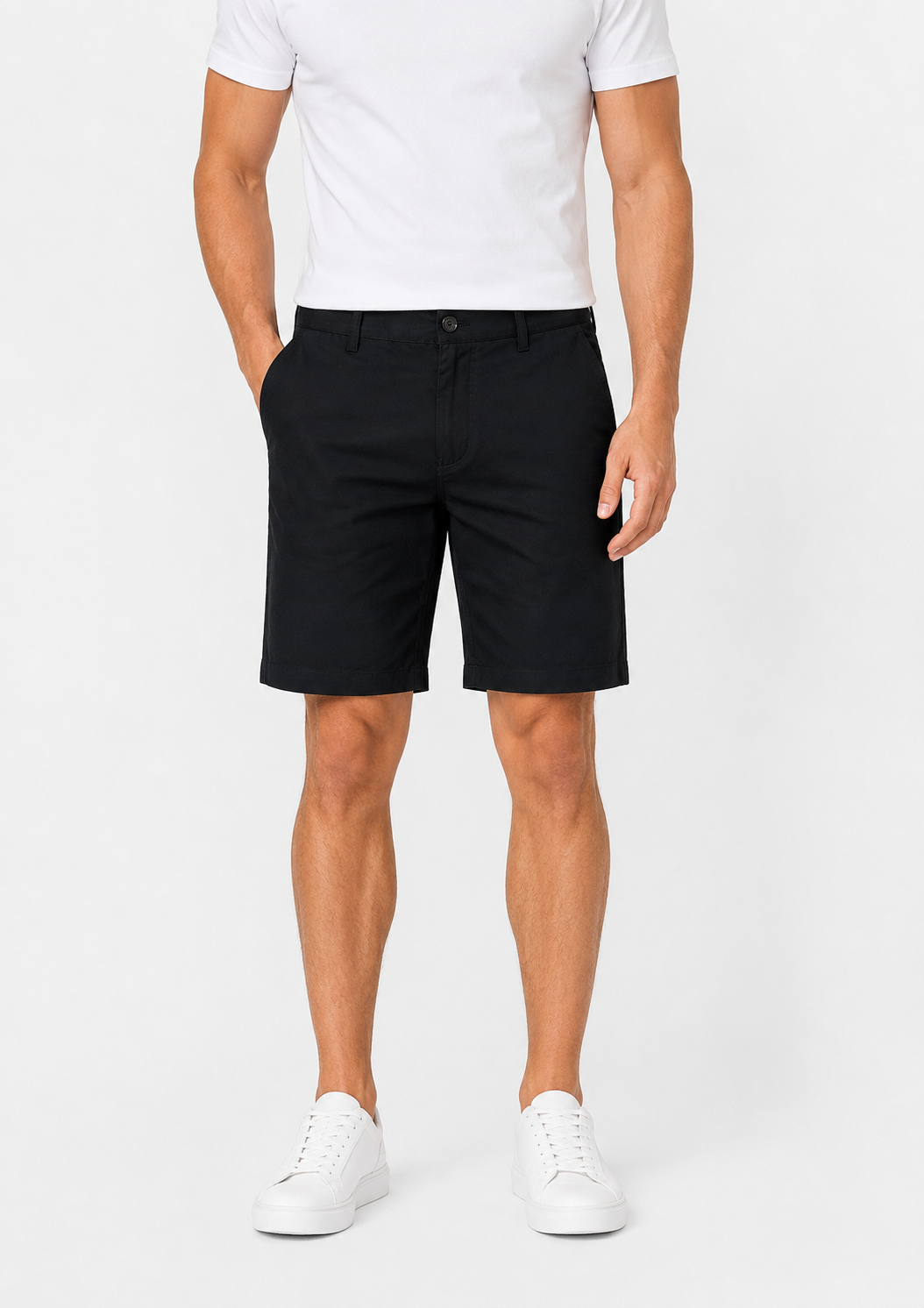 Bermuda Masculina Sarja Arrow com Elastano - Preto