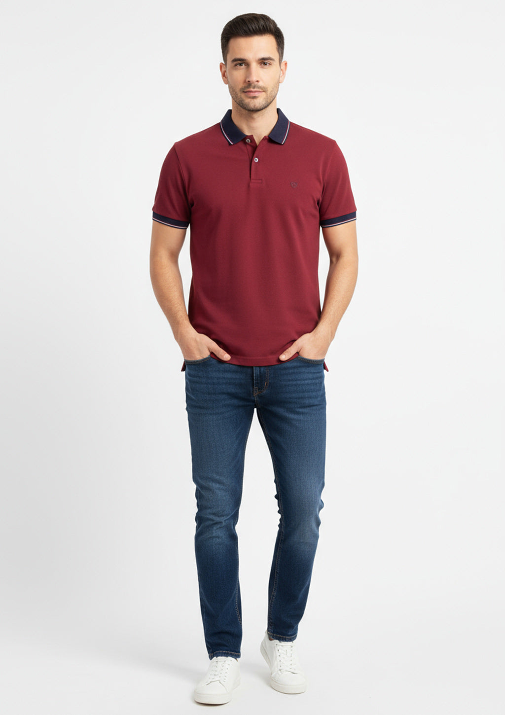 Camisa Polo Fred E Filó Listrada Masculina