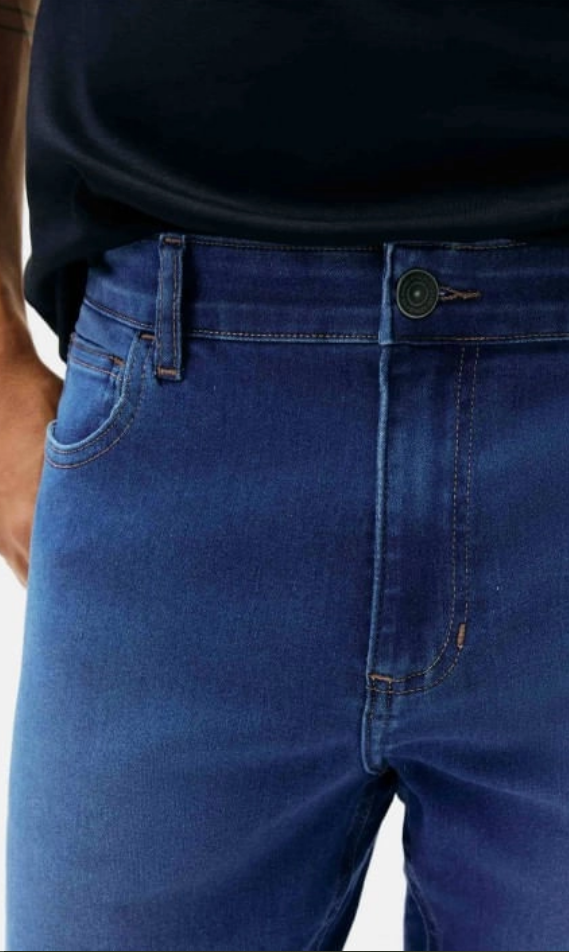 Calça Jeans Hering Slim Soft Touch Masculina - Azul