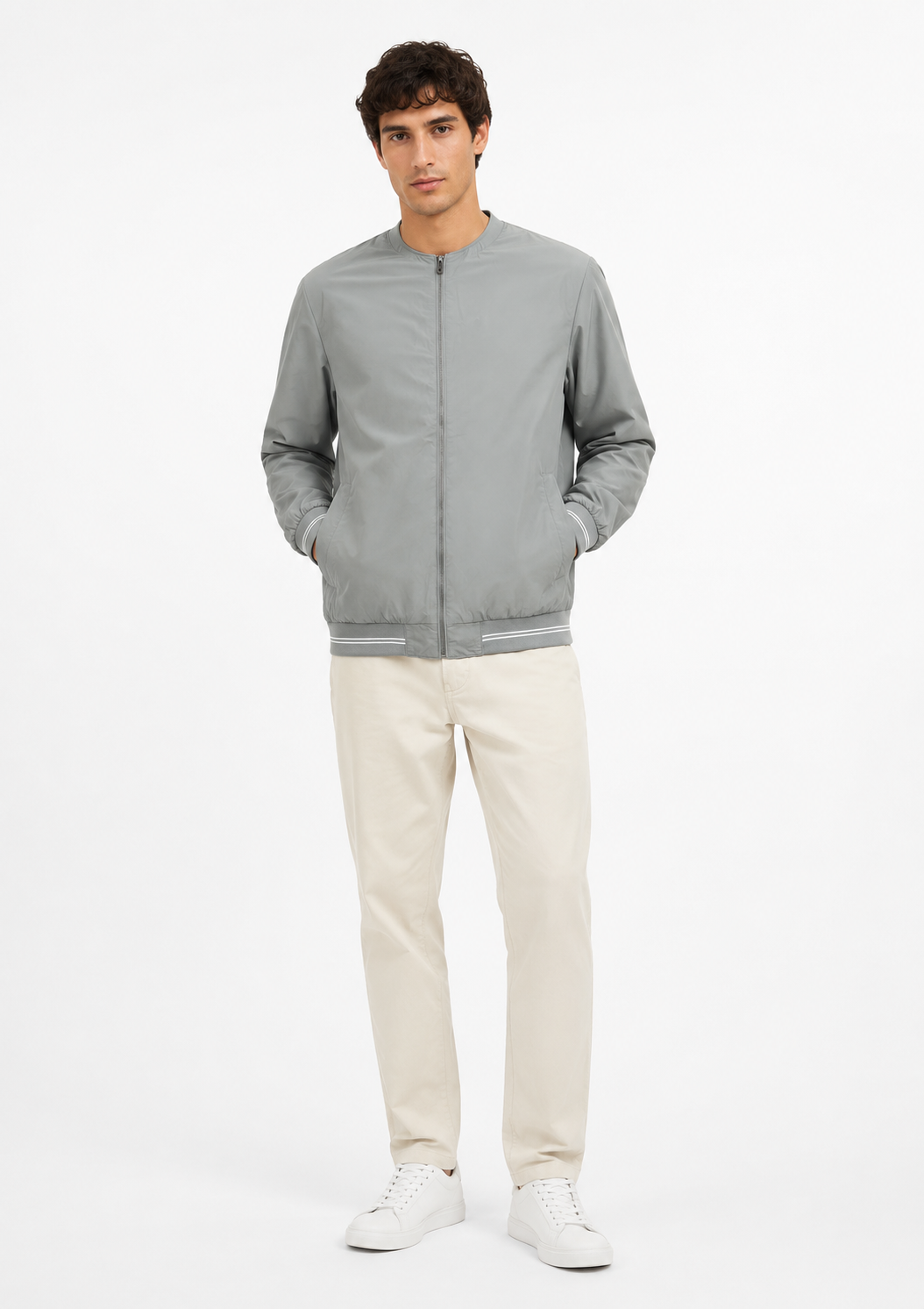 Jaqueta Elemental Constrast  Yacht Masculina - Cinza