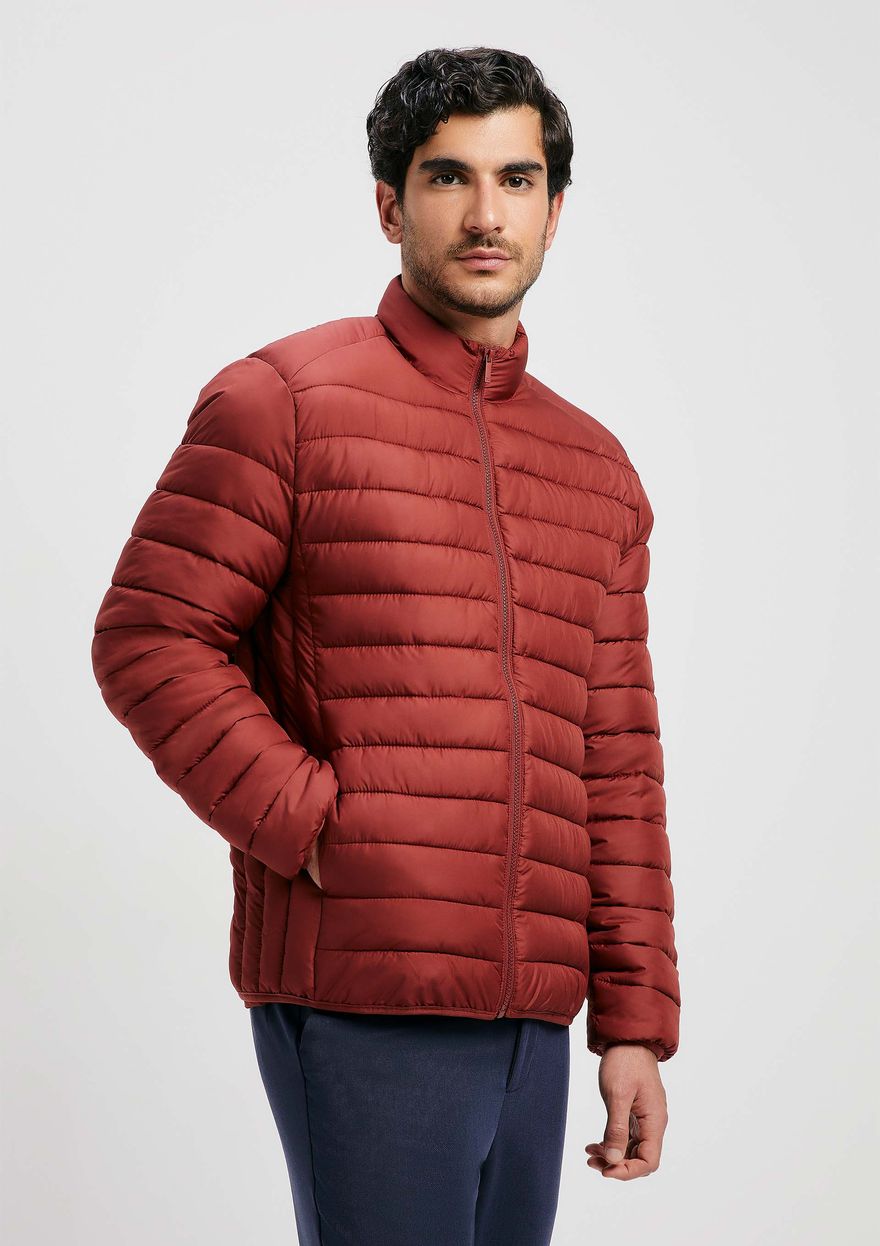 Jaqueta Hering Básica Masculina Puffer Matelassê - Vinho
