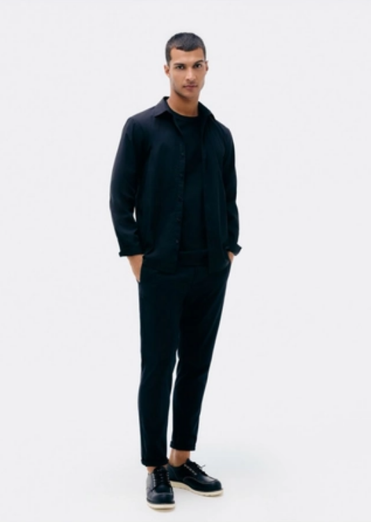 Camiseta Hering Comfort Algodão Pima Areia Masculina - Preta